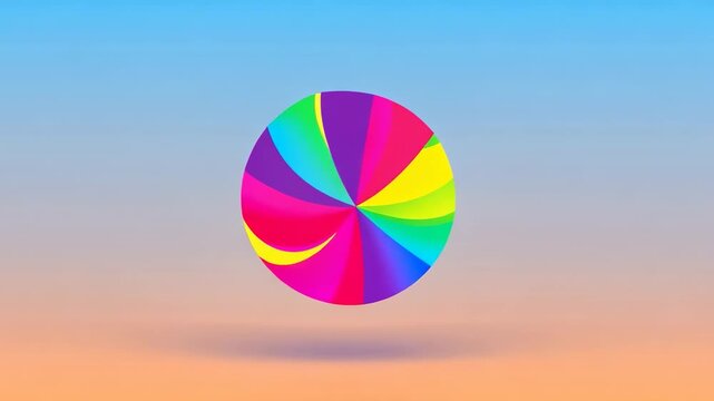 colorful geometric shapes animation transition sequence