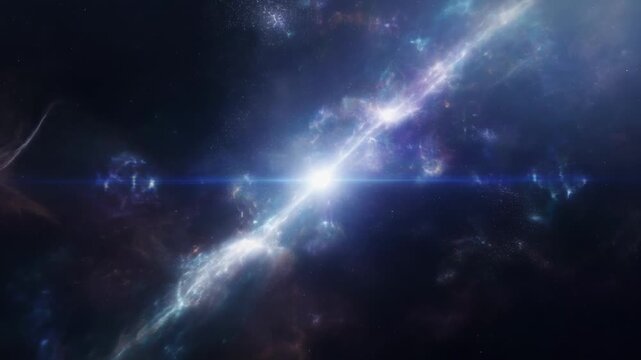galactic cosmic dust and nebula formation timelapse