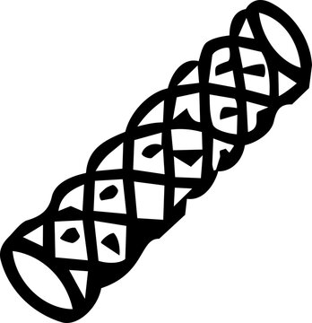 Coronary artery stent icon for International Day for Interventional Cardiology featuring bold black line art on white background
