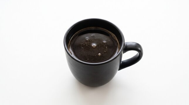 Black coffee cup