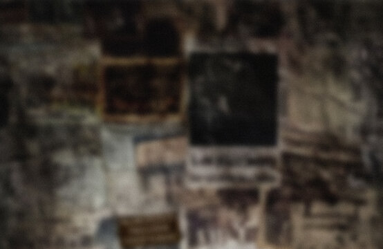 Ancient stone steps on a weathered wall