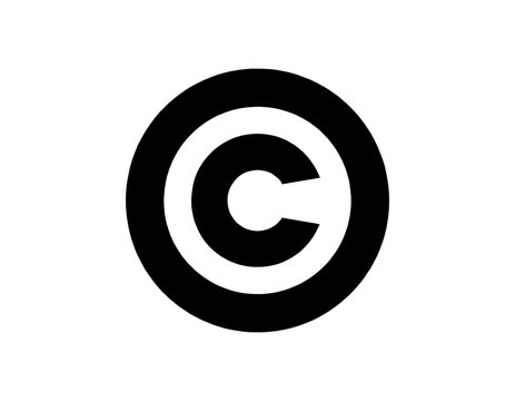 Copyright Symbol Isolated Transparent Background