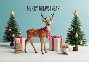 Fototapeta premium Enchanted Woodland Noel