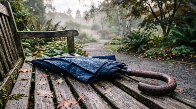 umbrella on bench