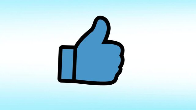 A 4K vector video logo featuring an image of a thumb moving up and down.