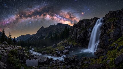 Milky Way waterfall