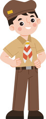 Boy Scout Uniform Illustration