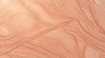 Fototapeta premium Coral pink sandstone texture background. Natural stone surface with organic flowing patterns.