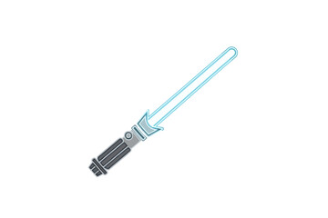 Naklejka premium Glowing Light Sword Vector Illustration