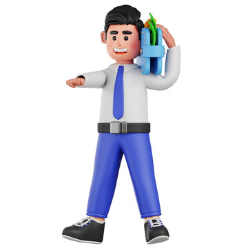 Digital Wallet 3D Illustration