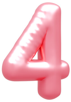 3D画像_風船_4_ピンク