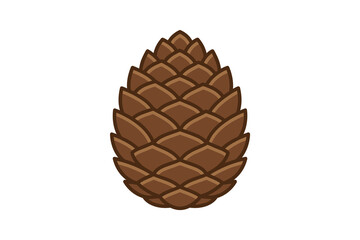 Pine Cone Vector Illustration © Ahmad