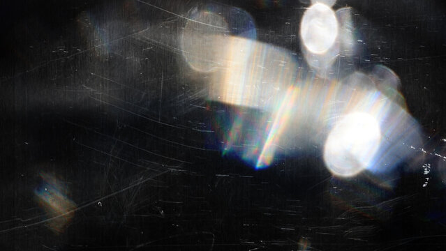 Light leaks photo film overlay effect, grainy noise light leaks bokeh shaped retro film grainy texture background, aged dust scratches dirty film photo background