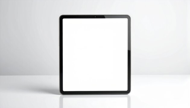 Minimalist Blank Rectangular Frame Mockup on White Background