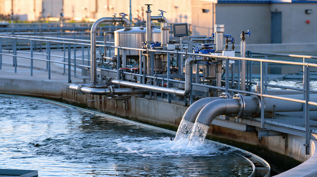 Water treatment plant canal monitoring station automated sampling system clean water