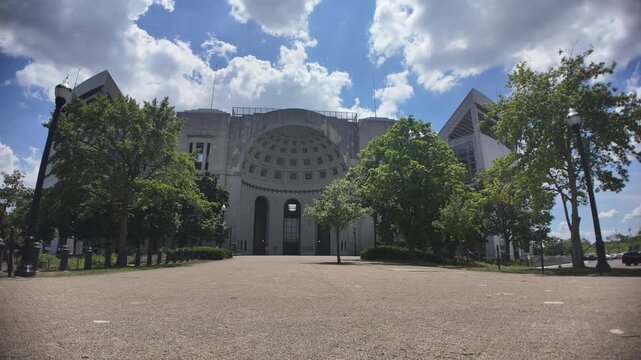 Time Lapse of Ohio Stadium at the Ohio State University in Columbus, Ohio