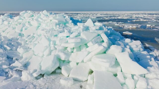 Climate Risk Modeling, Massive Coastal Ice Pressure, Baltic Sea Latvia