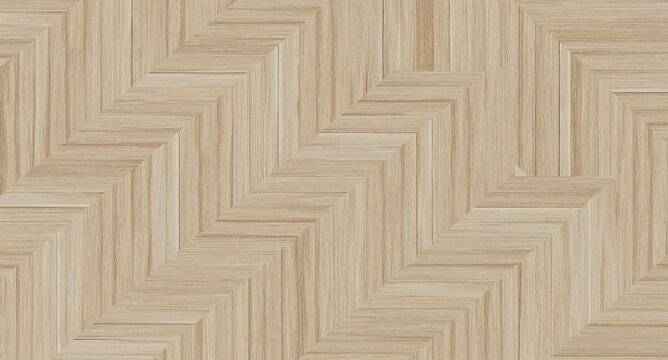 Detailed beige wood parquet flooring with interlocking chevron design flooring background material interiors