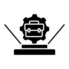 Fototapeta premium gear Solid icon