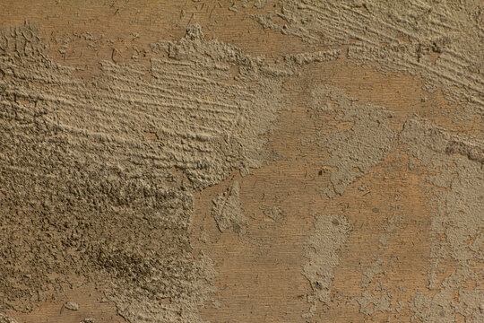 Design of textured wall with plaster showing various patterns and color tones