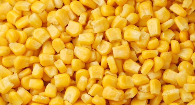 sweet fresh yellow corn kernels