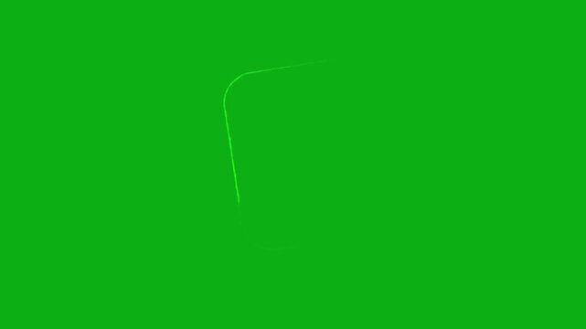 Green squiggle path animation overlay designed for green screen chroma key video editing social media content creation motion graphics templates digital marketing and youtube videos