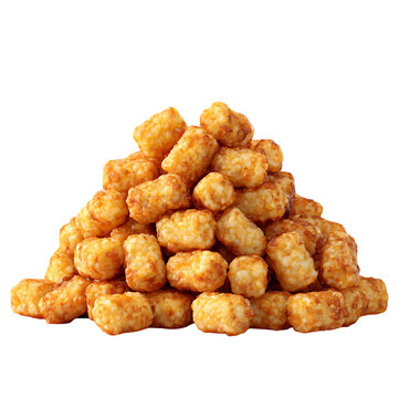 Hundreds of tater tots in a huge mound