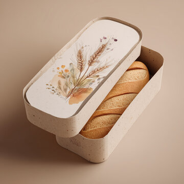 A vintage bakery-style frame featuring a beautiful design, an elegant emblem for cookie packaging, and a traditional bakery symbol; suitable for creating warm, seasonal greeting cards and gift tags.