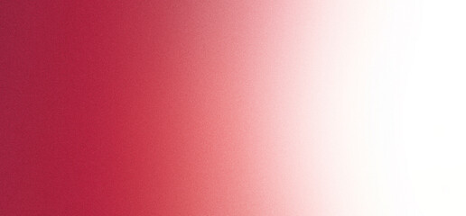 Obraz premium Abstract gradient ruby red and white background with grain noise texture