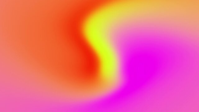 Vibrant abstract gradient swirl of electric magenta and fiery orange with neon yellow highlight