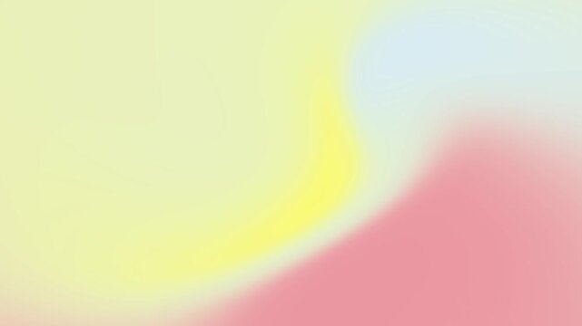 Soft pastel gradient blend of yellow pink and light blue creating a dreamy and calming abstract background with gentle color transition