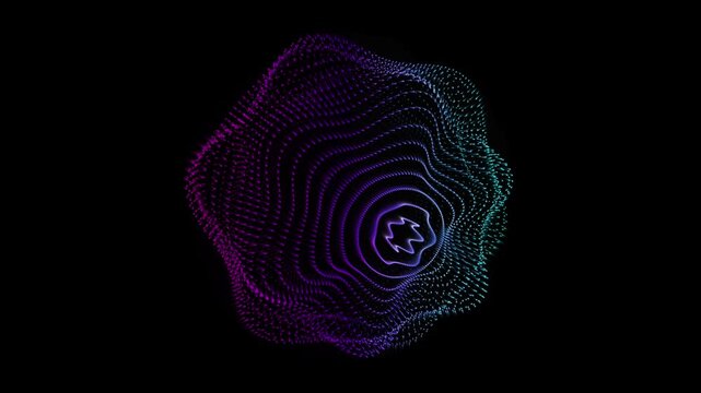 Colorful abstract geometric star pattern with gradient lights