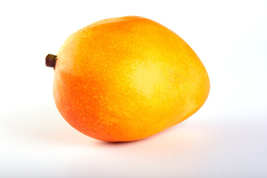 Mango exotic fruit isolated on white background cutout