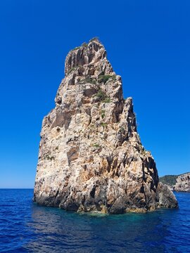 rocks and sea