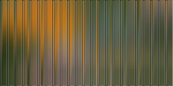 Background abstract texture pattern in glass orange dark of brown vertical lines stripe ribbed corrugated panel modern design surface backdrop light