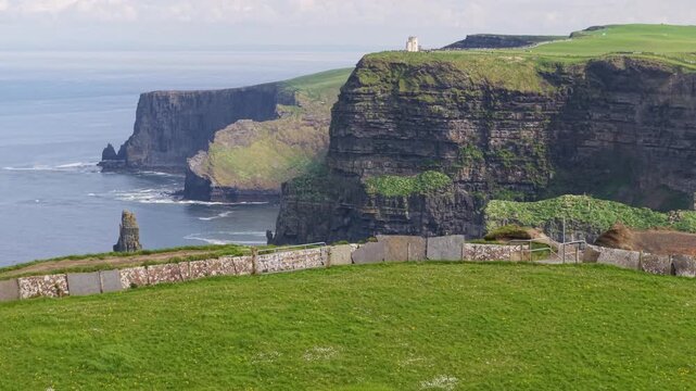 Towering presence of Cliffs of Moher Clare Ireland