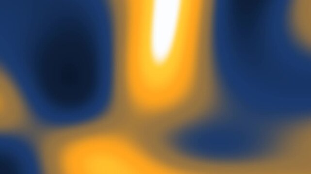 Abstract blurred motion background featuring flowing blue and golden yellow light gradients with soft focus animation
