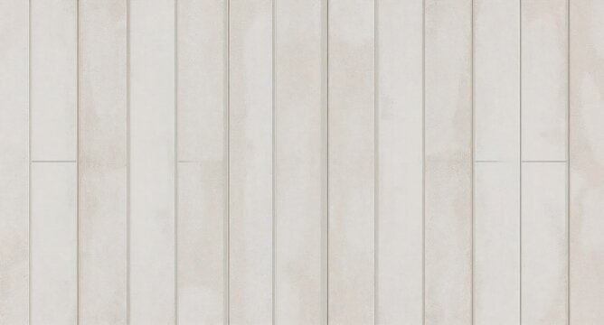 White painted wooden plank wall panel surface texture with white washed background interior horizontal material