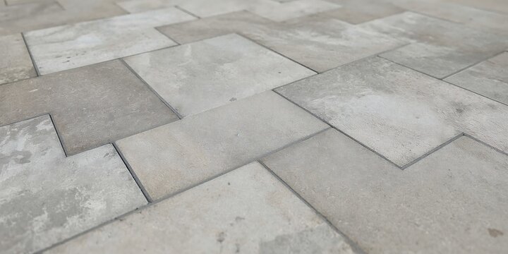 Outdoor gray concrete paving stone ground texture with concrete background construction material exterior