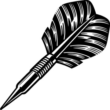 feather pen and ink