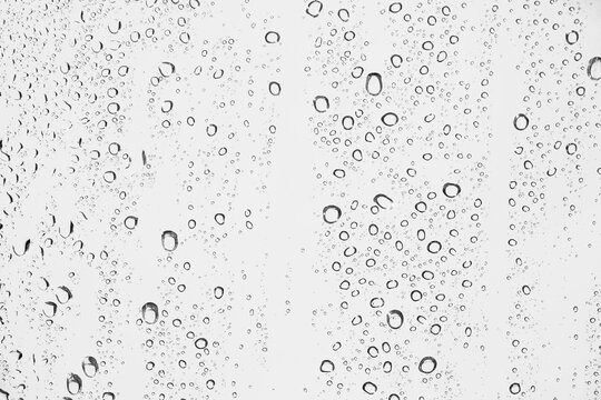 Realistic water droplets texture overlay on transparent background