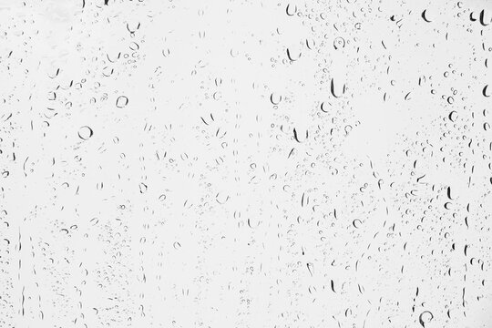 Water droplets texture overlay on glass surface