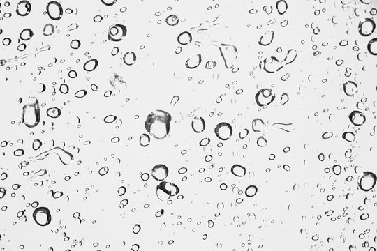 Water droplets texture overlay on transparent background