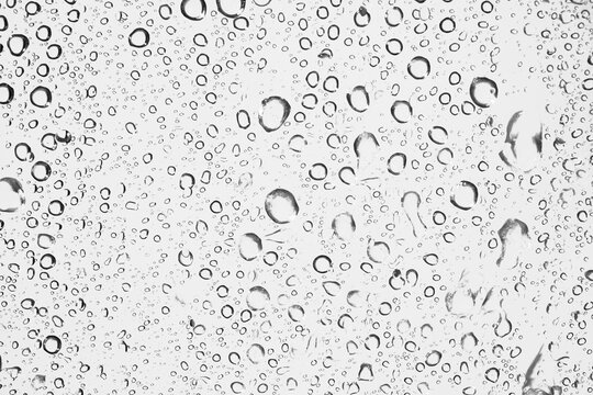 Water droplets texture overlay on transparent background