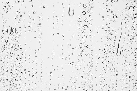 Water droplets texture overlay on transparent background