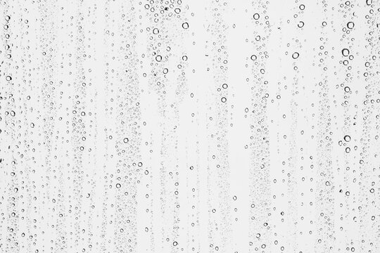 Water droplets texture overlay on transparent background