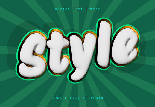 Cartoon Bubble Text Effect