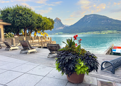Sankt Wolfgang am Wolfgangsee in the Salzkammergut, Upper Austria, Austria &ndash; Scenic Historic Town and Travel Destination