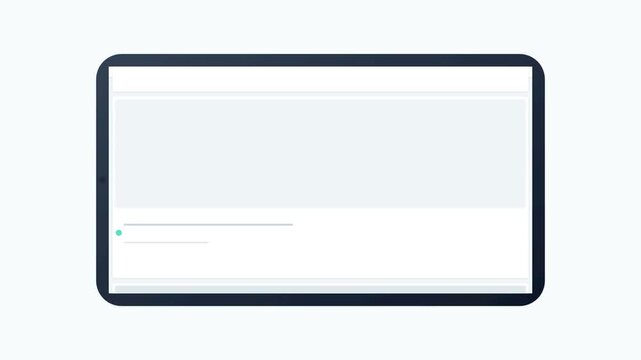 A Modern Digital Device Displaying Content in a Clean Interface on a White Background