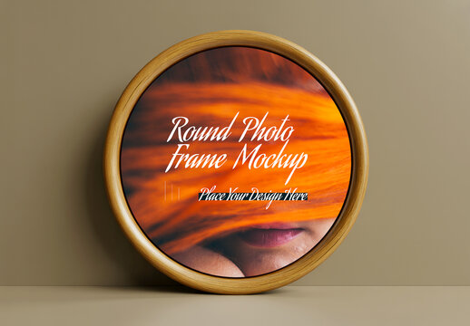 Round Photo Frame Mockup